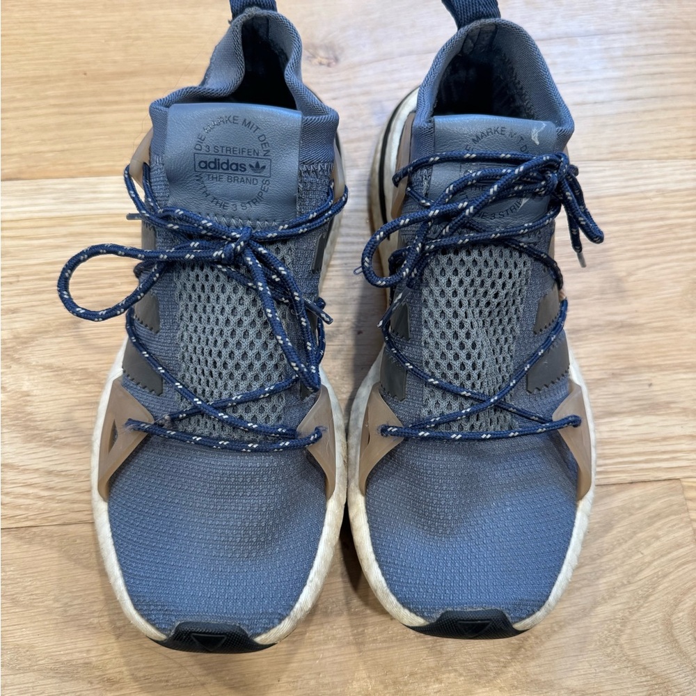 Adidas Gray and Tan Women's Sneakers